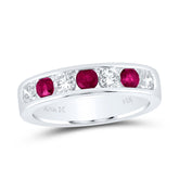 5/8CTW-DIA ANA M 5/8CTW RD-RU NAT GEM BAND